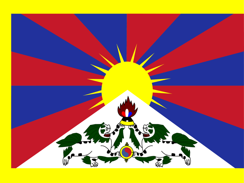 Humanosh tibetische Flagge