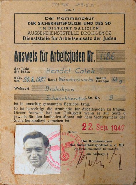 Przepustka robotnicza B.A. (Calka) Hendla