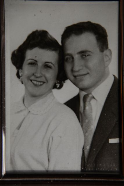 Irena Spiro (z domu Mischel) i Michael Feit w dniu ślubu