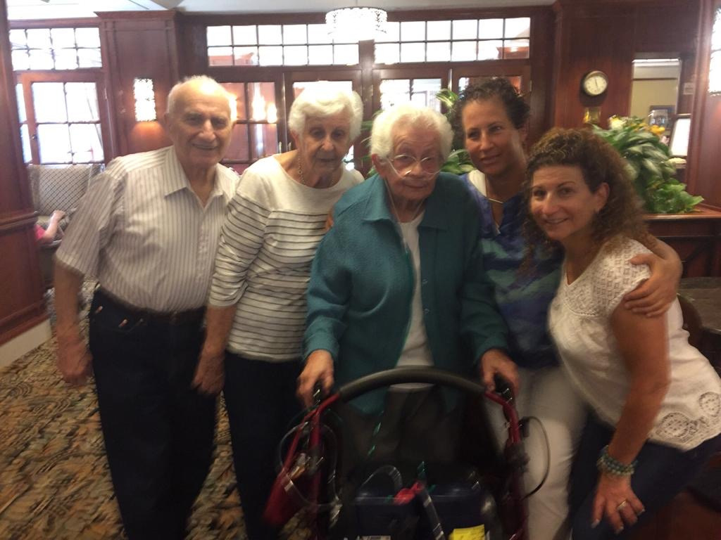 Michael i Irene Feit, Halina Milgrom, Susan Feit i Betsy Lasko